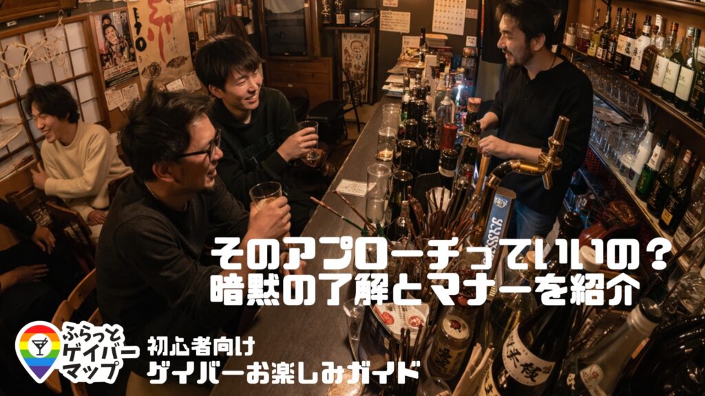 【初心者ゲイバーガイド】ゲイバーを最大限楽しむための暗黙の了解とマナーを紹介