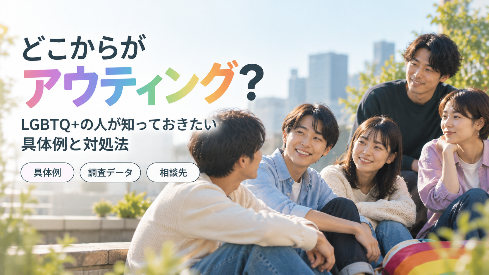 どこからがアウティング？LGBTQ+当事者が知っておきたい具体例・対処法・相談先